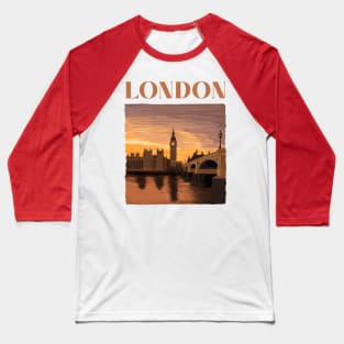 London by sunset Illustration Baseball T-Shirt